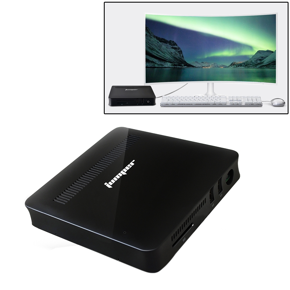 Jumper EZBox Z8 Mini PC, Intel Atom X5-Z8350 Processor Quad Core up to 1.92GHz, RAM: 2GB, ROM: 32GB, Support HDMI / VGA - Shopkiz.com