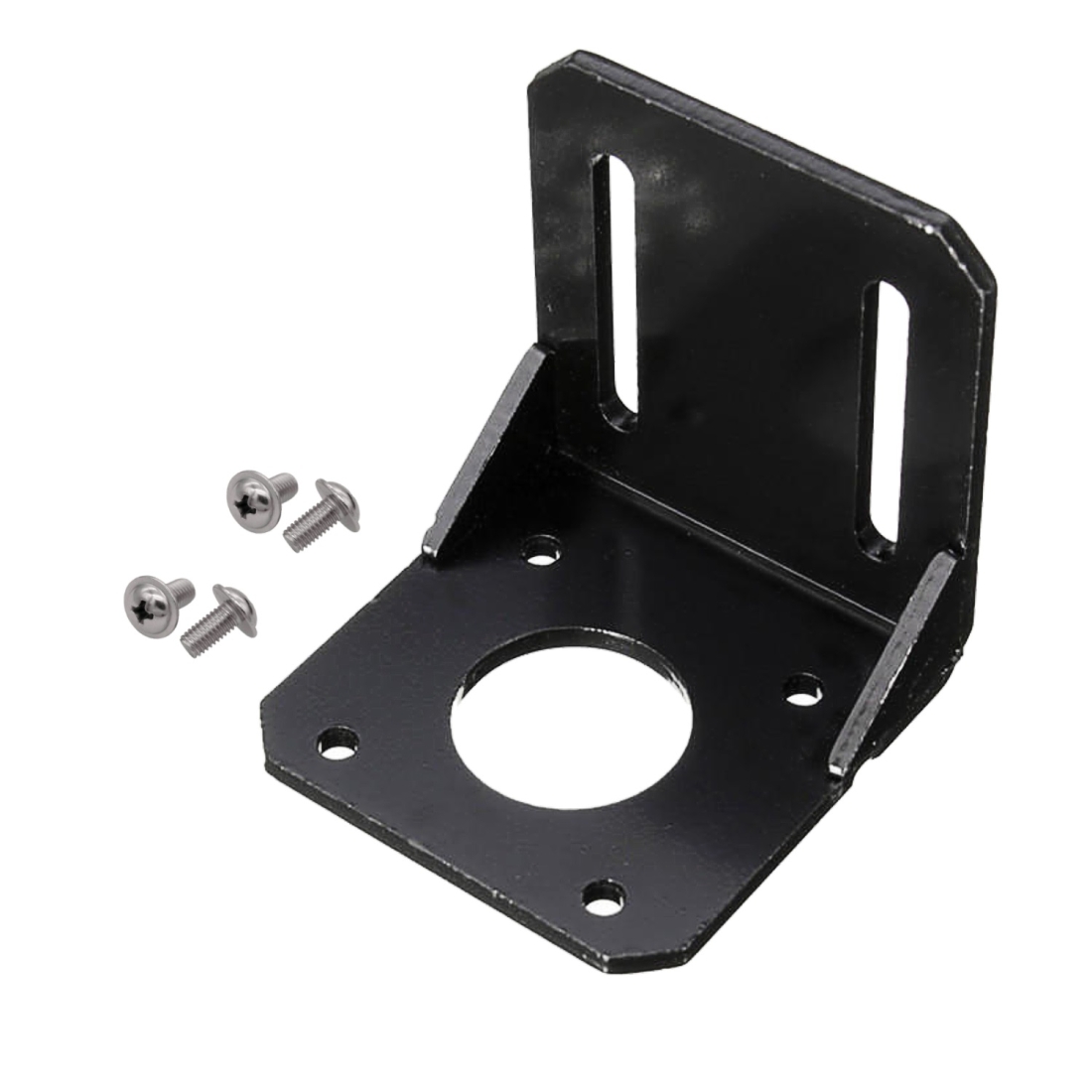 LDTR-WG0262 42MM NEMA17 Stepper Motor Alloy Steel Mounting Bracket with 5x5x5cm Screws for 3D Printer - Shopkiz.com
