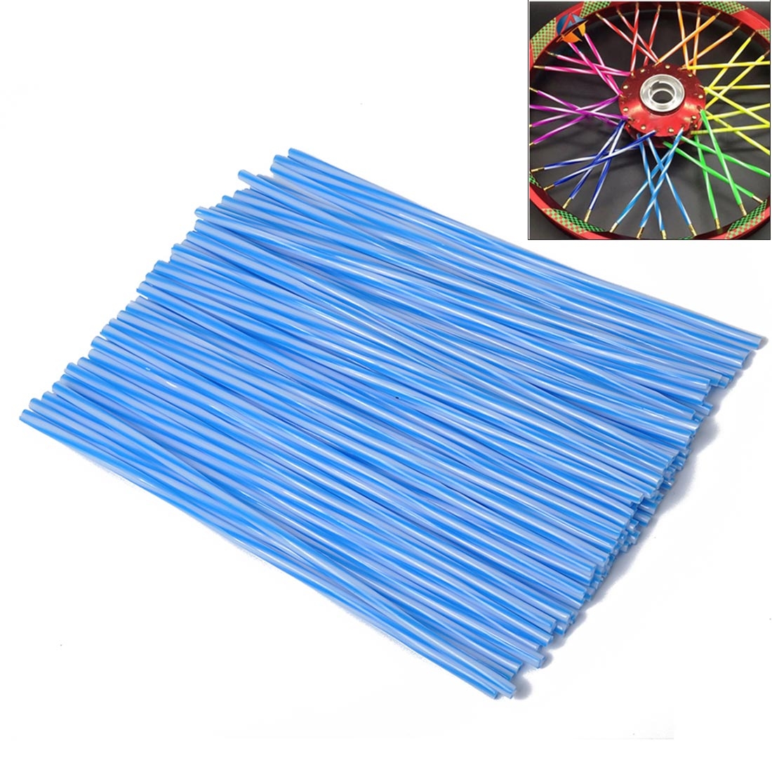 72 PCS Plastic Wheel Modified Spoke Wraps Skins Coat Trim Cover For Pipe Motorcycle Motocross Bike - Shopkiz.com