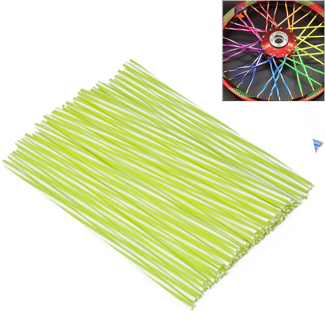 72 PCS Plastic Wheel Modified Spoke Wraps Skins Coat Trim Cover For Pipe Motorcycle Motocross Bike - Shopkiz.com