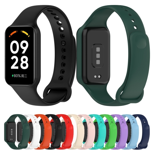 Fit for Redmi Band 2 Watch Band Women Men, Soft Adjustable  Silicone Replacement Bands with Case Straps Wristbands Bracelet Accessories  Fit for Xiaomi Redmi Band 2 Activity Fitness Tracker (Army Green) 