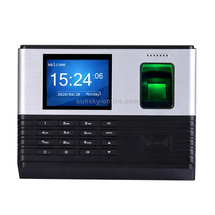 Realand AL355 Tiempo de asistencia de huellas dactilares con pantalla a color de 2,8 pulgadas y función de tarjeta de identificación y WiFi - 1