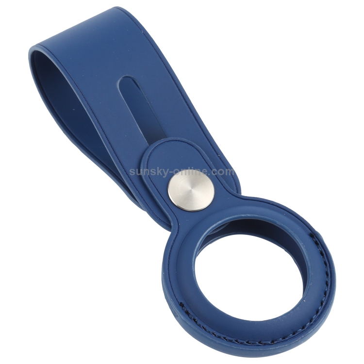 Anti-scratch Polyurethane Case Cover with Hang Loop for AirTag (Blue) Anti-scratch Polyurethane Case Cover with Hang Loop for AirTag (Blue)