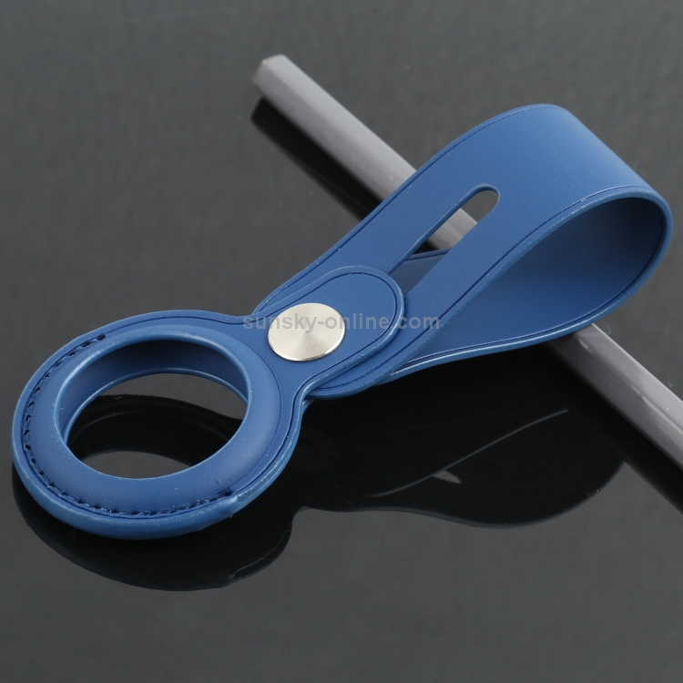 Anti-scratch Polyurethane Case Cover with Hang Loop for AirTag (Blue) Anti-scratch Polyurethane Case Cover with Hang Loop for AirTag (Blue)