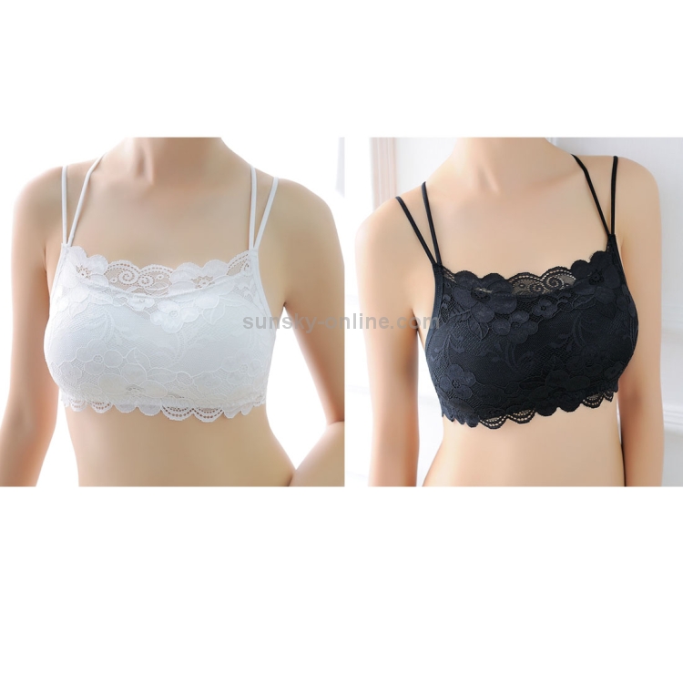 Ladies Beautiful Trim Lace Design Thin Padded Wireless Bra – Save4u