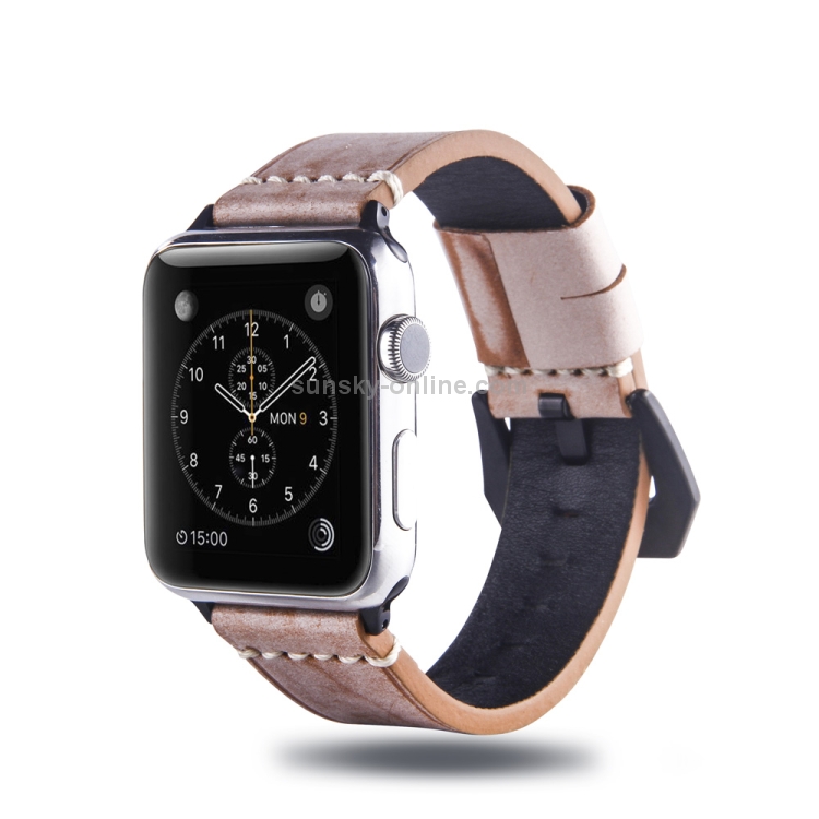 Bracelet en cuir de cire pour Apple Watch
