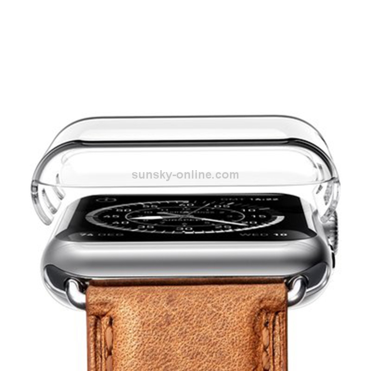 Para Apple Watch Series 6 & SE & 5 & 4 Carcasa de PC de cobertura total de 44 mm (transparente) - 2