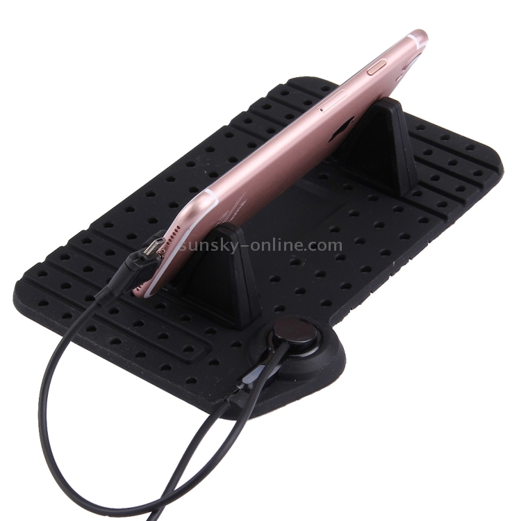 Silicone Pad Car Phone Holder with Charging Cable Silicone Pad Car Phone Holder with Charging Cable