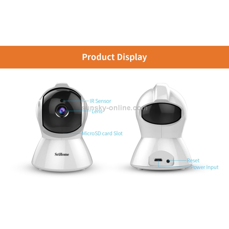 SriHome SH025 Million Pixels 1080P HD AI Auto-tracking IP