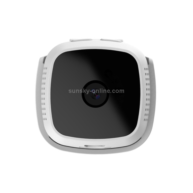 CAMSOY C9-DV Mini HD 1920 x 1080P Cámara de vigilancia de red inteligente portátil con gran angular de 70 grados, compatible con alarma de detección de movimiento y visión nocturna por infrarrojos y tarjeta TF de 64 GB (blanco) - 1