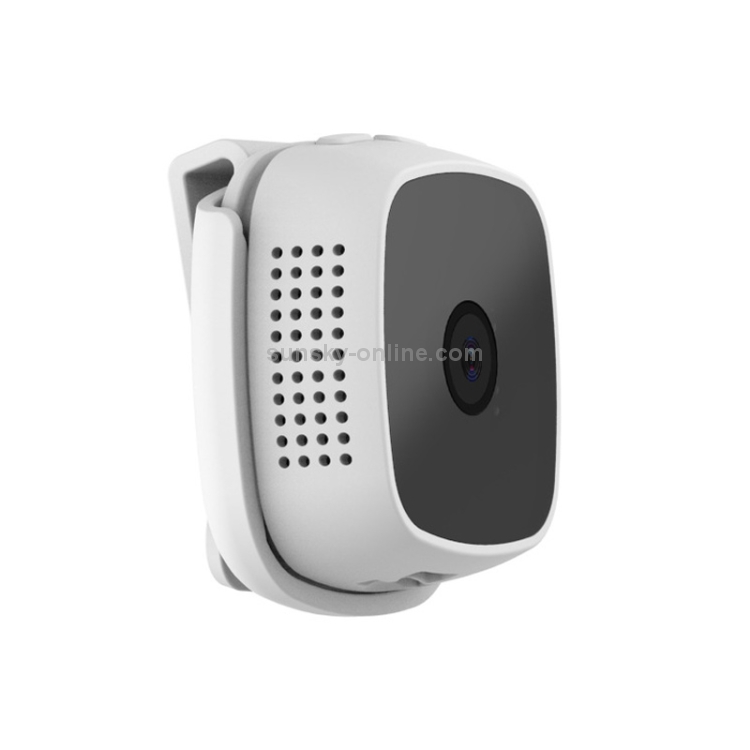 CAMSOY C9-DV Mini HD 1920 x 1080P Cámara de vigilancia de red inteligente portátil con gran angular de 70 grados, compatible con alarma de detección de movimiento y visión nocturna por infrarrojos y tarjeta TF de 64 GB (blanco) - 3