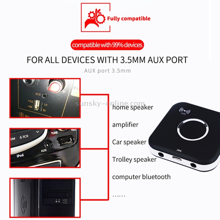 B7 CSR8635 Bluetooth V4.1 Music Audio Receiver, Support AUX / NFC / Hands-free B7 CSR8635 Bluetooth V4.1 Music Audio Receiver, Support AUX / NFC / Hands-free