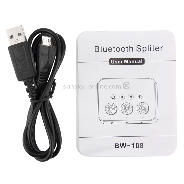 3.5mm 1 to 3 Bluetooth 4.0 Receiver Adapter Audio Sharing Device 3.5mm 1 to 3 Bluetooth 4.0 Receiver Adapter Audio Sharing Device