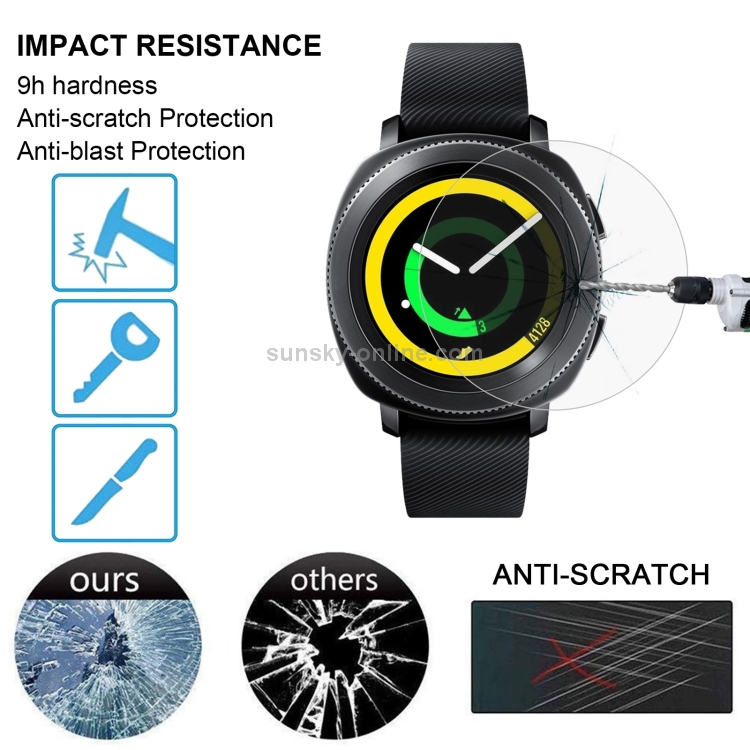 Samsung gear sport tempered 2024 glass