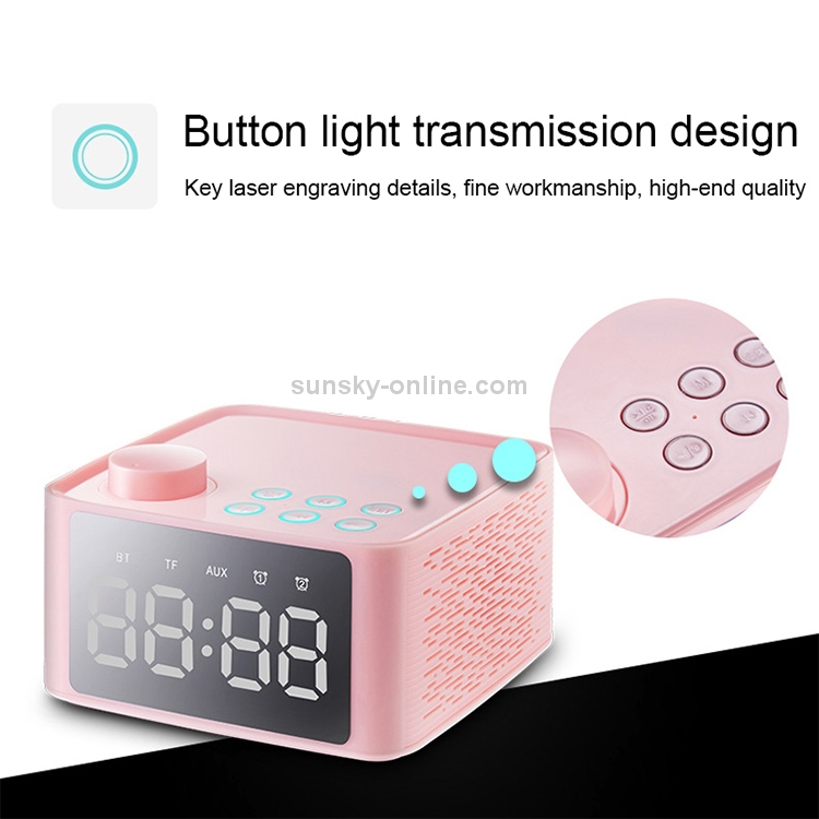 B1 Stereo Wireless Bluetooth Speaker with Mirror Display Screen, Support TF Card / AUX / U Disk / FM (Blue) B1 Stereo Wireless Bluetooth Speaker with Mirror Display Screen, Support TF Card / AUX / U Disk / FM (Blue)