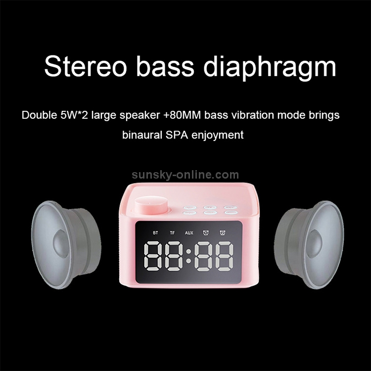 B1 Stereo Wireless Bluetooth Speaker with Mirror Display Screen, Support TF Card / AUX / U Disk / FM (Blue) B1 Stereo Wireless Bluetooth Speaker with Mirror Display Screen, Support TF Card / AUX / U Disk / FM (Blue)