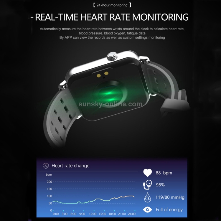 SUNSKY - Y6 Pro 1.3 inch TFT Color Screen Smart Bracelet IP67 Waterproof,  Steel Watchband,Support Call Reminder /Heart Rate Monitoring /Blood  Pressure Monitoring /Sedentary Reminder /Sleep Monitoring(Gold)
