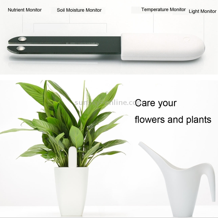Original Xiaomi Bluetooth Smart Flower Plant Monitor Soil Tester Nutrients Sensor Luz Agua Humedad Detector para Planta Jardín Sensor de Plantas