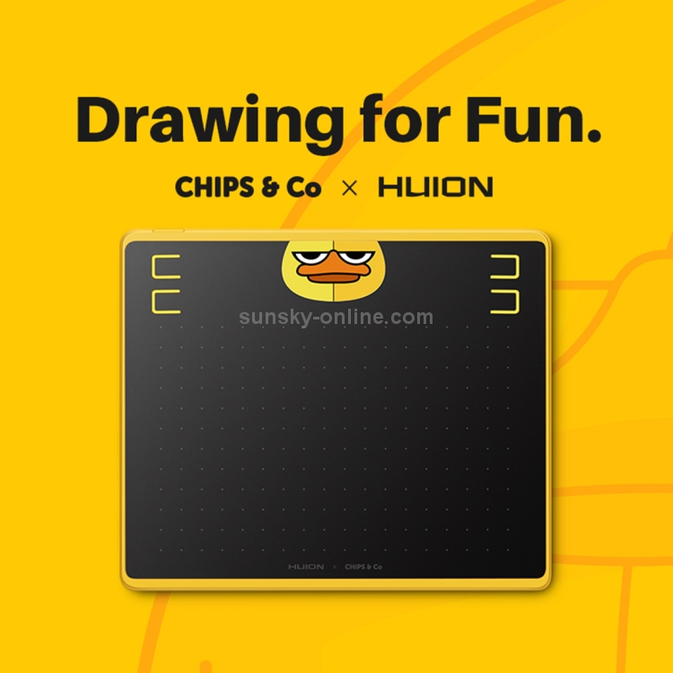 HUION HS64 Chips Special Edition 5080 LPI Tableta de dibujo artístico con lápiz sin batería para divertirse - 7