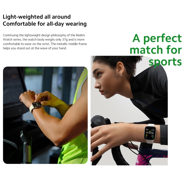 XIAOMI Redmi Watch 3 AMOLED Screen 1.75 Bluetooth Call Smart Watch 5ATM  Waterproof Fitness Bracelet - Black Wholesale