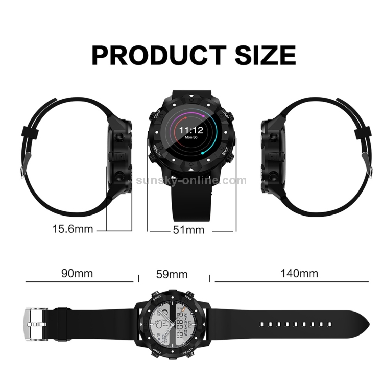 S3 Reloj inteligente Bluetooth con pantalla OLED de 1,39 pulgadas, resistente al agua IP67, compatible con brújula / monitor de frecuencia cardíaca / tarjeta SIM / navegación GPS, compatible con teléfonos Android e iOS (naranja) - 11