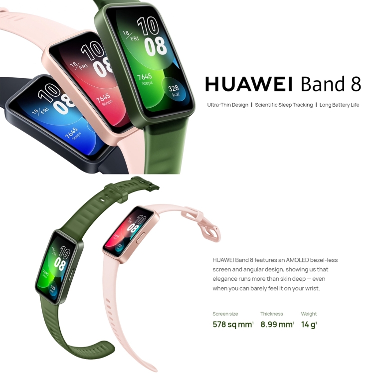 Huawei Band 8 Emerald Green Pulsera de actividad · Huawei · El