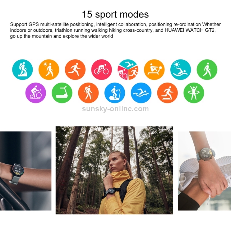 HUAWEI WATCH GT 2 42 mm Pulsera de metal Bluetooth Fitness Tracker Reloj  inteligente, Chip Kirin A1, Soporte de monitorización de frecuencia  cardíaca y presión / Grabación deportiva / Música Bluetooth / GPS (dorado)