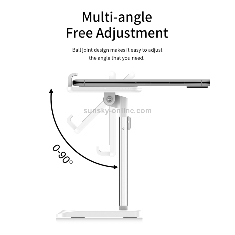 ROCK RPH0944 Adjustable Lifting 90 Degree Rotation ABS Stand Desktop Phone Tablet Holder(Black) ROCK RPH0944 Adjustable Lifting 90 Degree Rotation ABS Stand Desktop Phone Tablet Holder(Black)