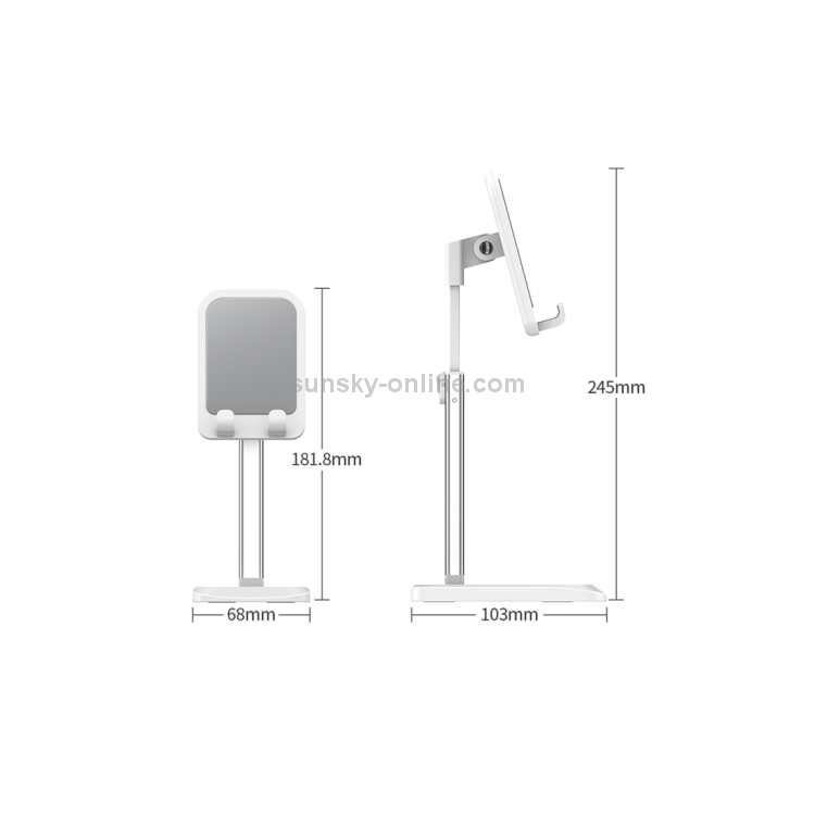 ROCK RPH0944 Adjustable Lifting 90 Degree Rotation ABS Stand Desktop Phone Tablet Holder(Black) ROCK RPH0944 Adjustable Lifting 90 Degree Rotation ABS Stand Desktop Phone Tablet Holder(Black)