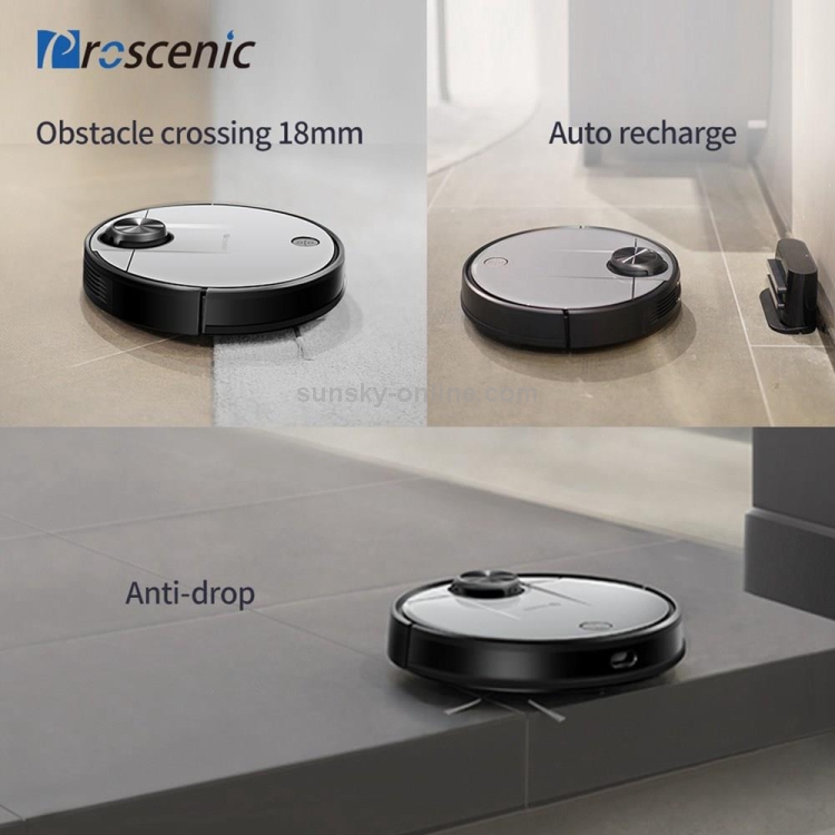 EU Warehouse] Proscenic M6 Pro LDS Laser Navigation Robot Vacuum Cleaner  Sweeper Cleaning Tool