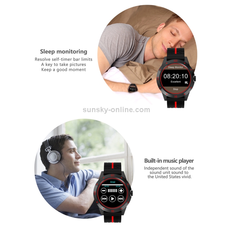 Reloj inteligente N6 con pantalla TFT de 1,3 pulgadas MTK2502C Bluetooth4.0, correa de silicona para reloj, monitor de frecuencia cardíaca, podómetro, monitor de sueño y recordatorio de sedentarismo (amarillo) - 9