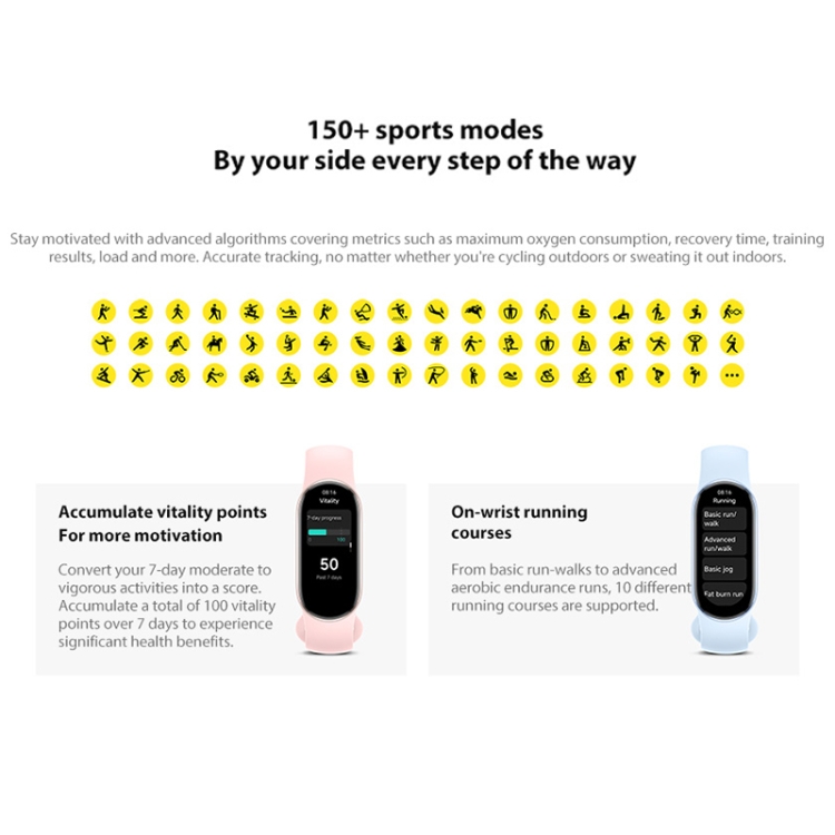 Magazzino HK Originale Xiaomi Smart Band 9 Global 1.62 pollici AMOLED Screen 5ATM impermeabile Smart Watch supporta ossigeno nel sangue cardiofrequenzimetro argento