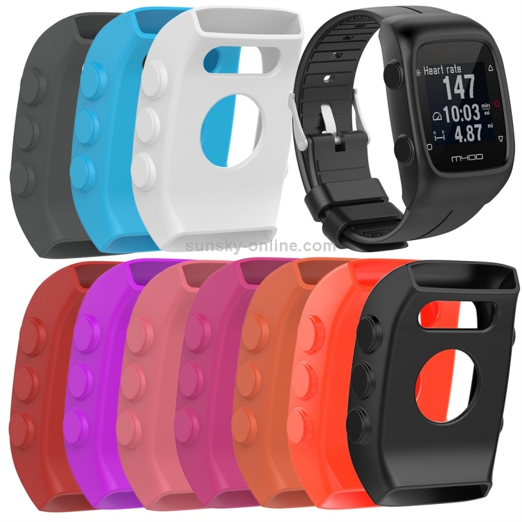 Funda protectora para correa de reloj Polar M430 M400, pulsera deportiva de  silicona, Carcasa protectora para