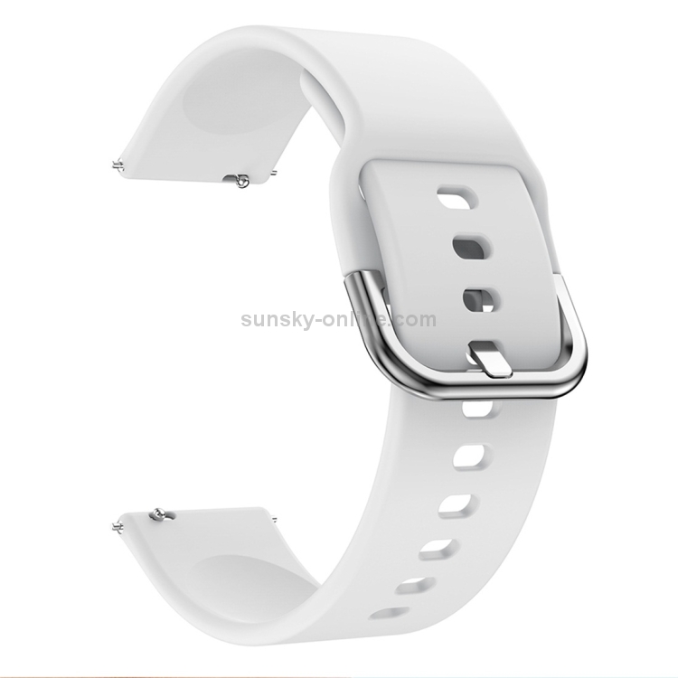 Smart Watch Band de relojes electrochados para Galaxy Watch Active (blanco)