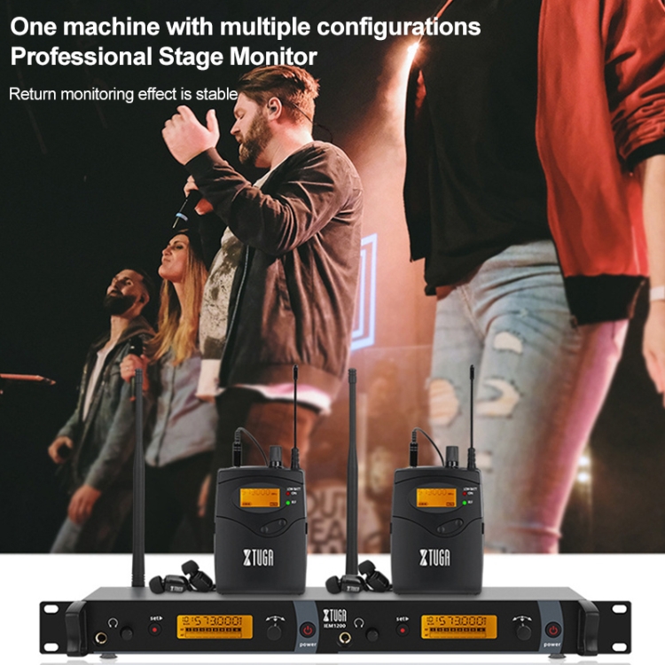IEM1200 เครื่องส่งสัญญาณไร้สาย Stage Singer Ear Monitor System (ปลั๊ก US)