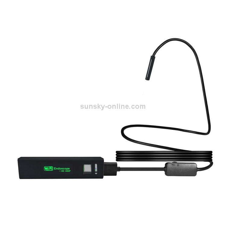 2.0MP HD Cámara WiFi Endoscope Snake Tube Cámara de inspección con 8 LED, impermeable IP68, Diámetro de la lente: 8mm, Longitud: 5m, Línea suave - 1