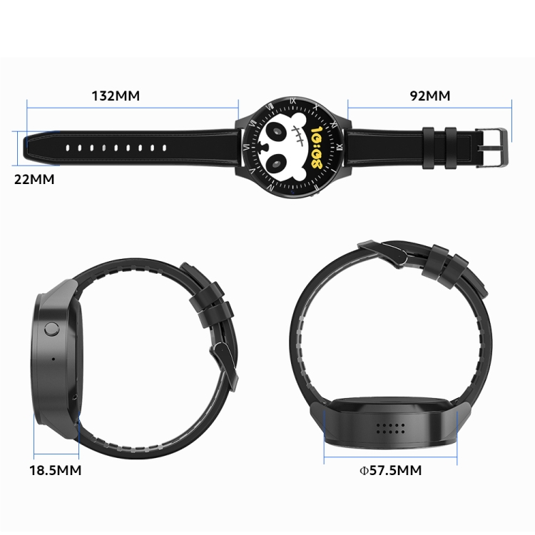 Rogbid Panda 1.69 pulgadas IPS Pantalla Dual Cámaras Smart Watch, admite monitoreo de la frecuencia cardíaca/llamada SIM - 3