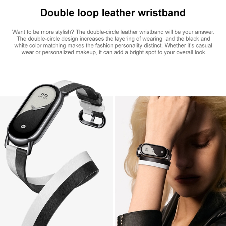 1pcs Stainless Steel Casual Fashion Sports Band For Xiaomi Band 8