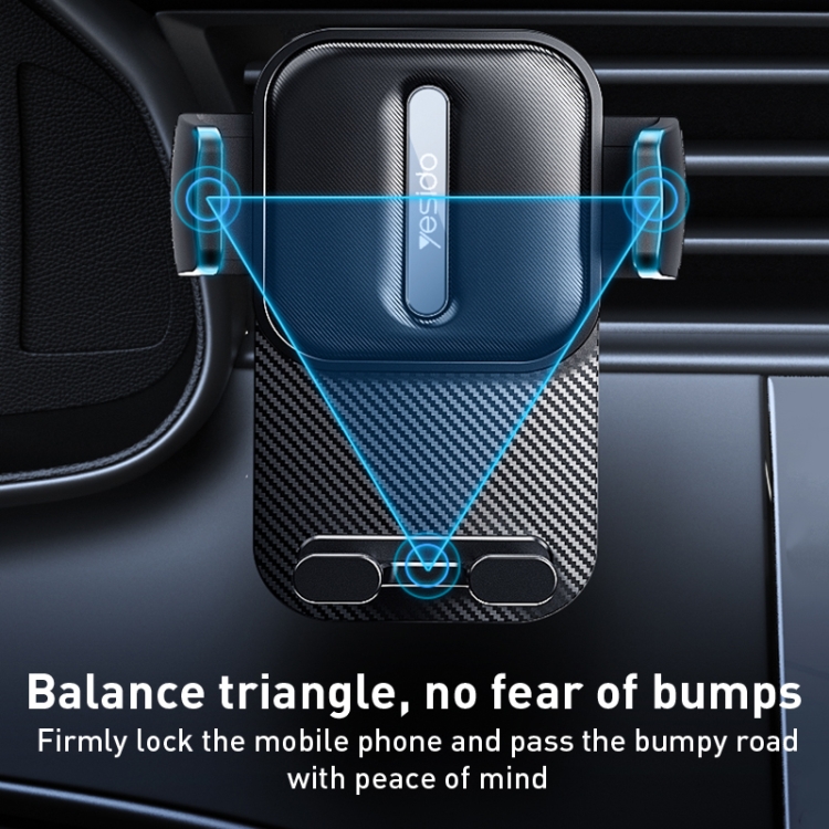 Yesido C167 Rotatable Car Air Outlet Phone Holder (Black) Yesido C167 Rotatable Car Air Outlet Phone Holder (Black)