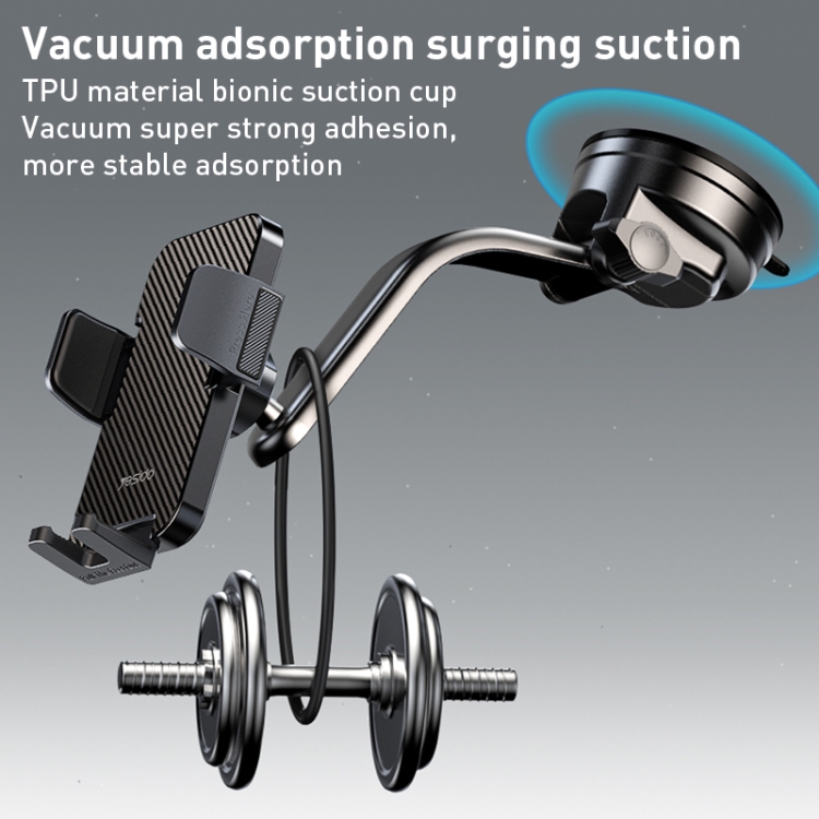 Yesido C172 Suction Cup Type Bending Arm Car Phone Holder (Black) Yesido C172 Suction Cup Type Bending Arm Car Phone Holder (Black)