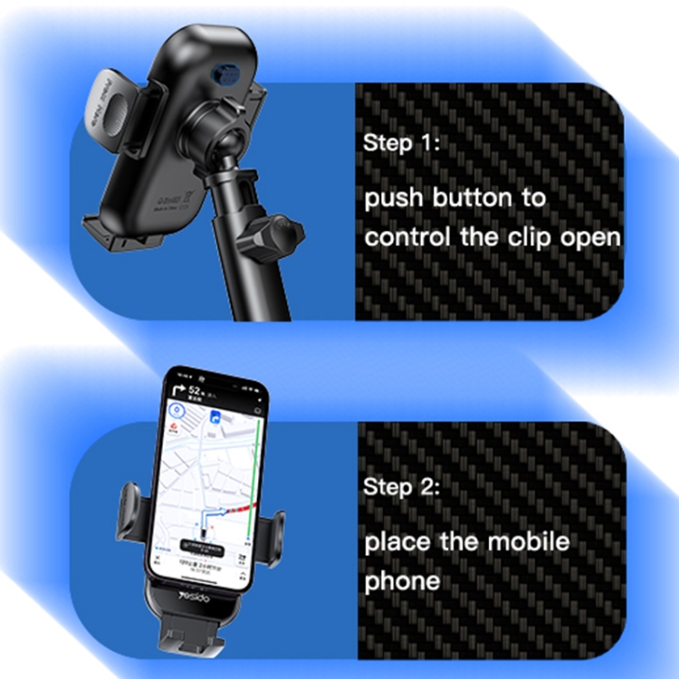 Yesido C197 15W 2 in 1 Suction Cup Type Wireless Charging Car Holder Set (Black) Yesido C197 15W 2 in 1 Suction Cup Type Wireless Charging Car Holder Set (Black)