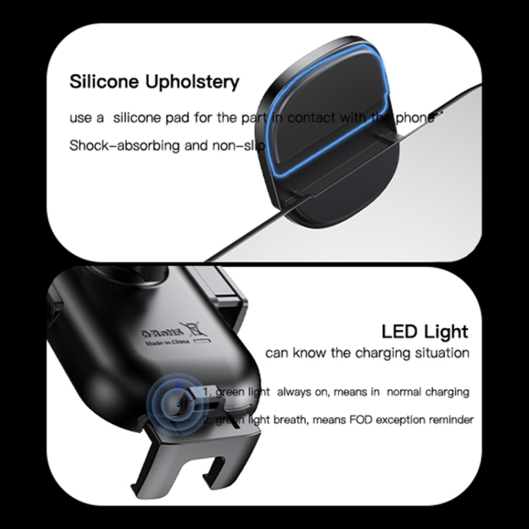 Yesido C197 15W 2 in 1 Suction Cup Type Wireless Charging Car Holder Set (Black) Yesido C197 15W 2 in 1 Suction Cup Type Wireless Charging Car Holder Set (Black)