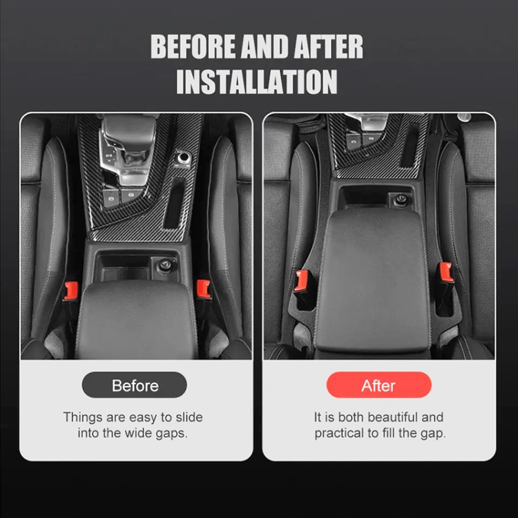 2pcs Seat Crevice Filler Strip Car Seat Gap Plug Leak Proof Strip
