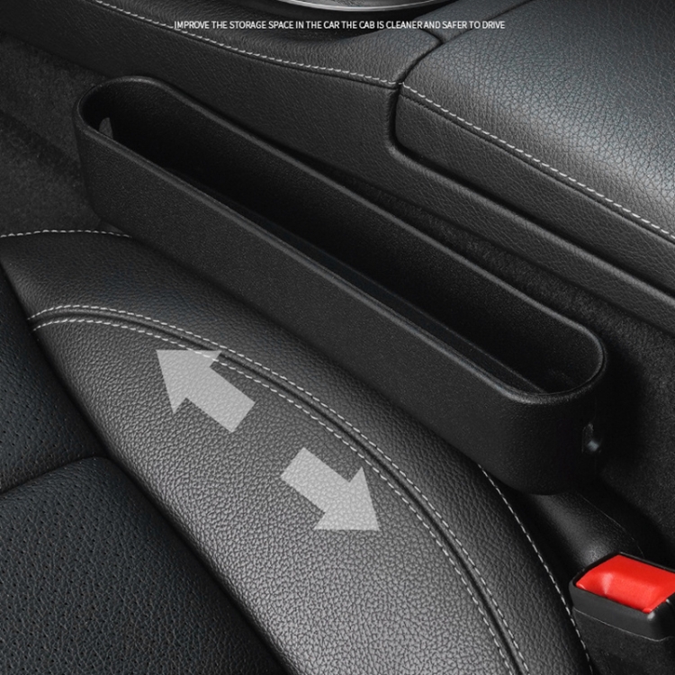 Auto-Lücken-Aufbewahrungsbox, multifunktionale Autositz-Fugen-Aufbewahrungsbox,  Spezifikation: 1 Paar (schwarz)