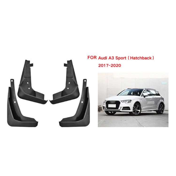 Per Audi A3 Hatchback Sport 2017-2020 4 pz/set Auto Auto In Plastica  Morbida Paraspruzzi Paraspruzzi Parafango