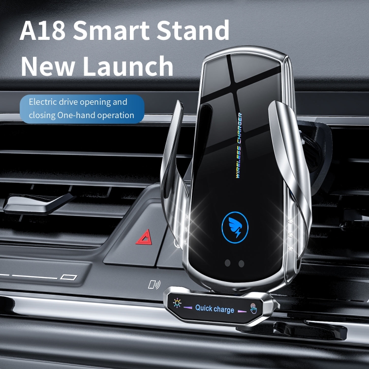 Supporto di navigazione per telefono con ricarica wireless magnetica per  auto A18 15W Smart (Blu)