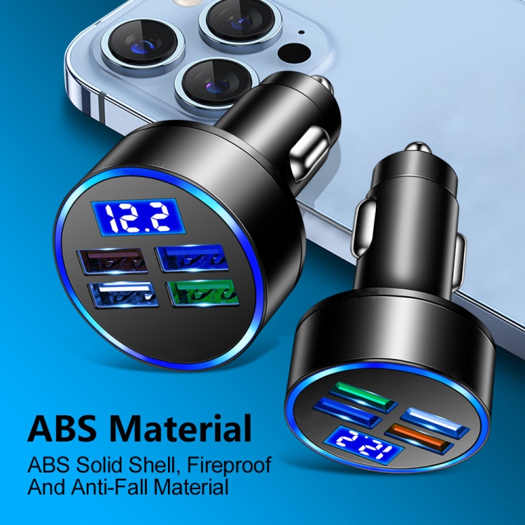 3.1A 4 in 1 Digital Display Car Charger with Voltmeter 3.1A 4 in 1 Digital Display Car Charger with Voltmeter