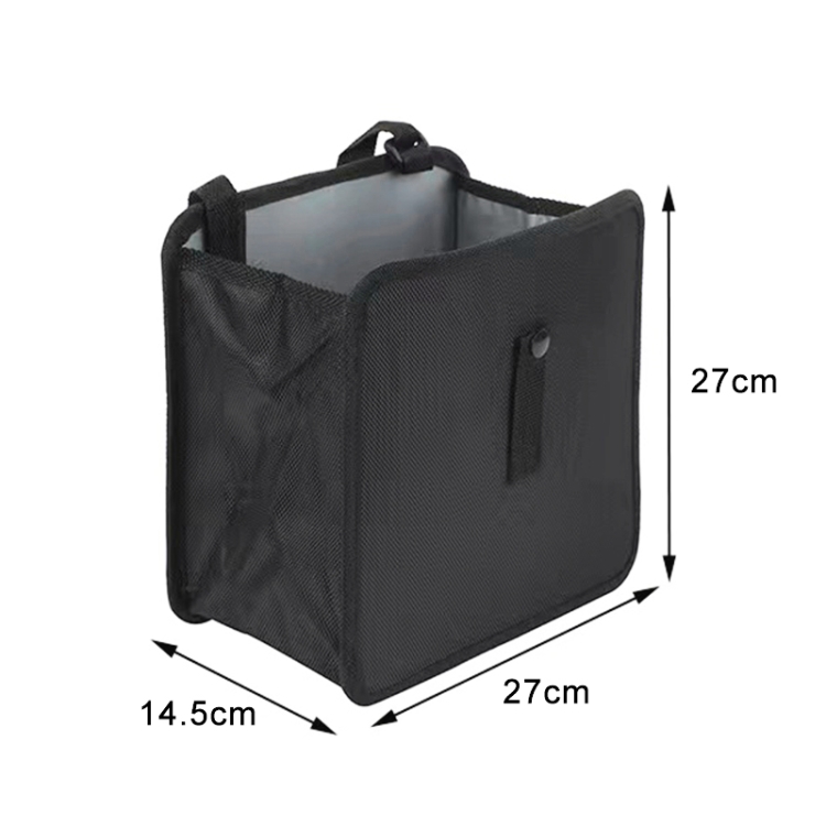 Scatola portaoggetti per spazzatura per auto, borsa portaoggetti per sedile  posteriore, dimensioni: 27 x 27 x 14,5 cm