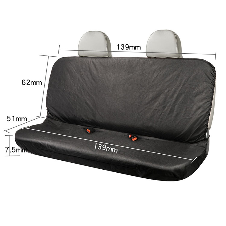 TIROL T26304 Cubierta protectora de asiento trasero de tela Oxford impermeable para automóvil general - 1