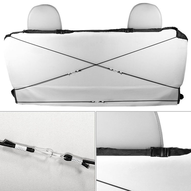 TIROL T26304 Cubierta protectora de asiento trasero de tela Oxford impermeable para automóvil general - 2